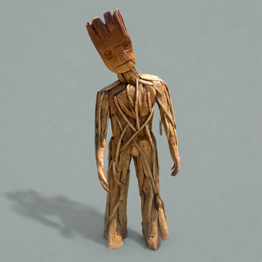 Table d'appoint en teck récupéré