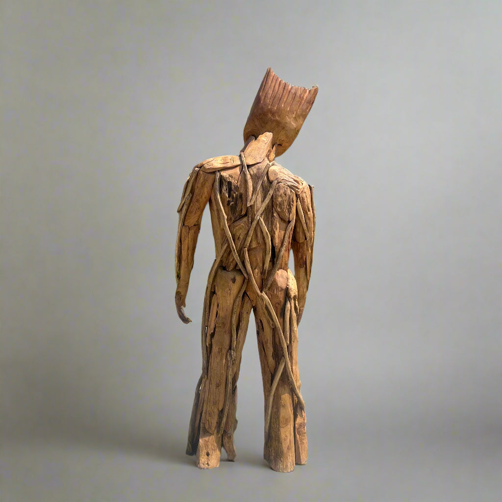 Table d'appoint en teck récupéré