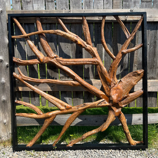 Table d'appoint en teck récupéré