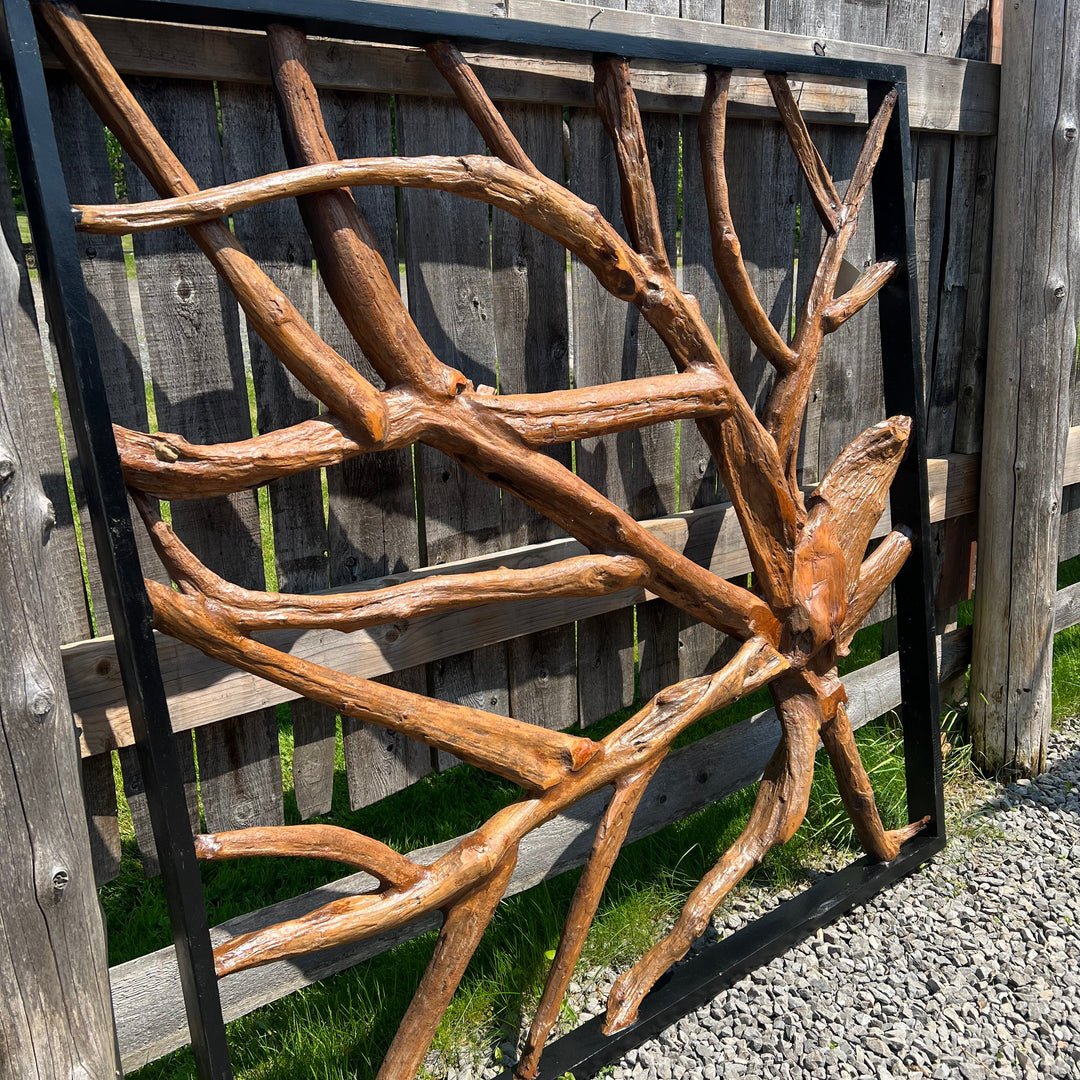 Table d'appoint en teck récupéré