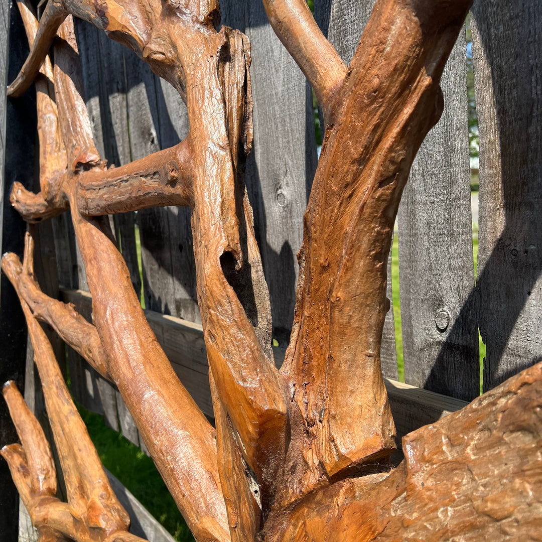 Table d'appoint en teck récupéré