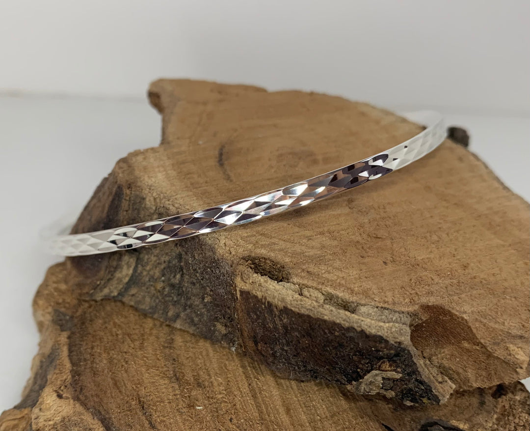 Jonc Argent - Diamant