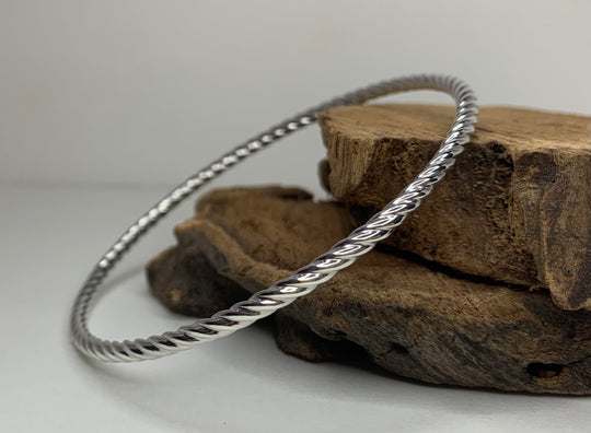 Jonc Argent - Twist Serré