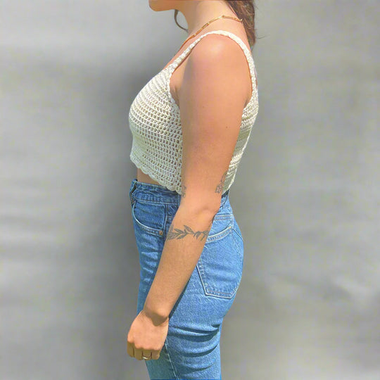 Table d'appoint en teck récupéré