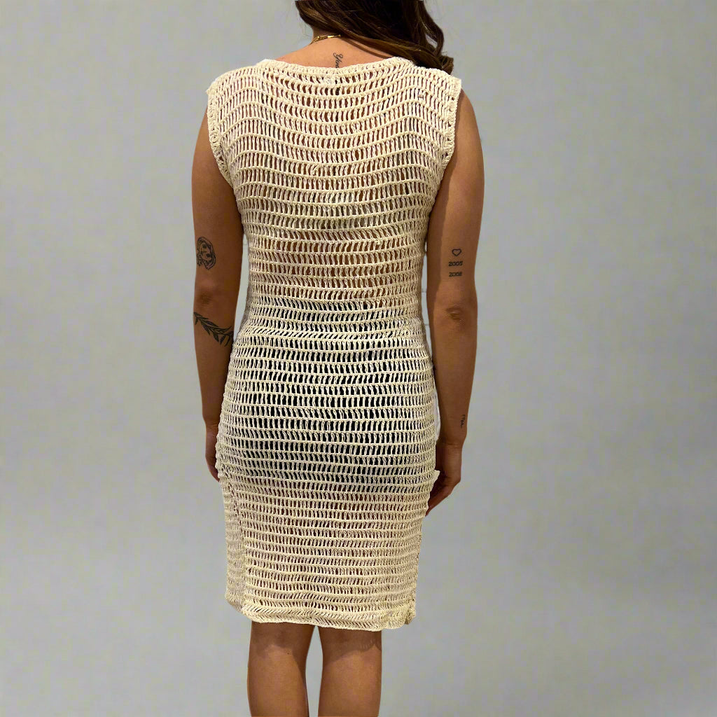 Table d'appoint en teck récupéré