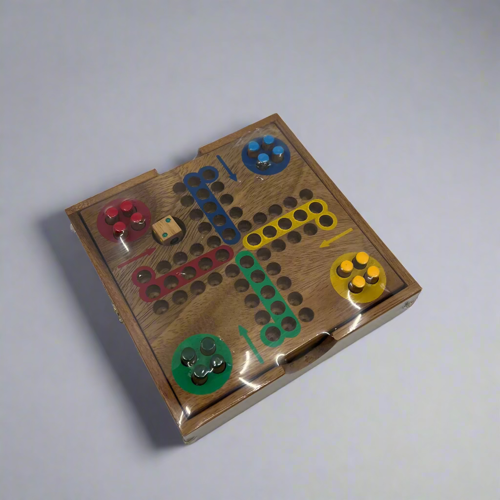 Handcarved Wooden Peg Game