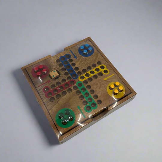 Handcarved Wooden Peg Game