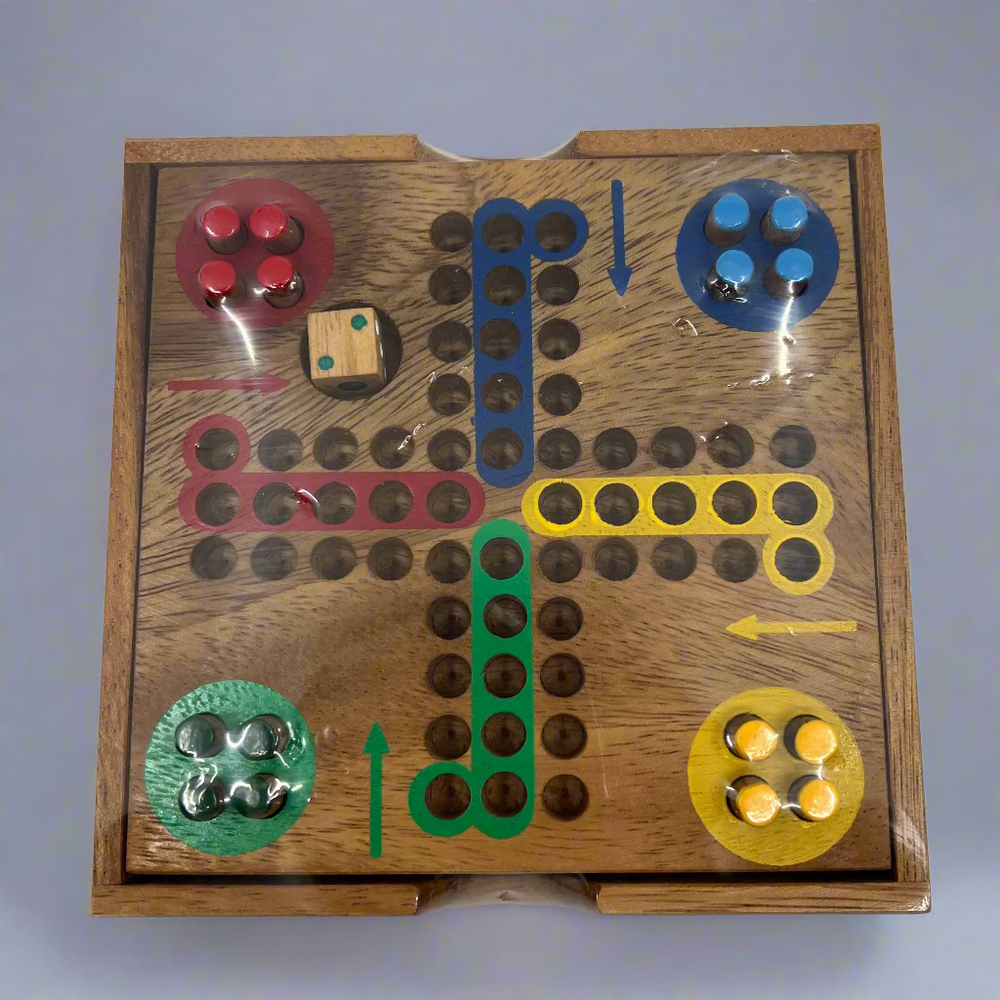 Handcarved Wooden Peg Game