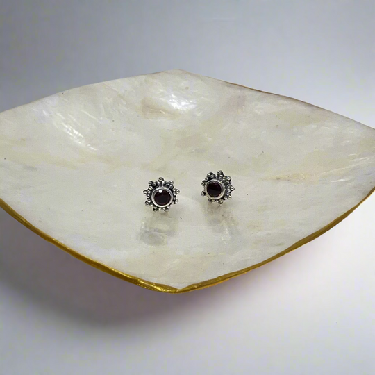 Boucles d'Oreilles Filigrane Pierre de Lune