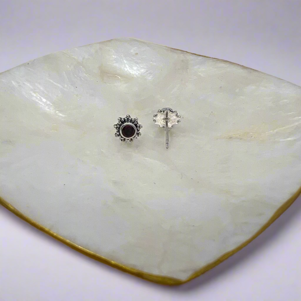 Boucles d'Oreilles Filigrane Pierre de Lune