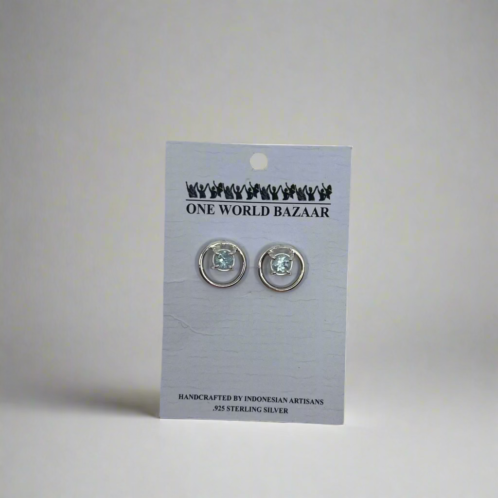 Boucles d'Oreilles Filigrane Pierre de Lune