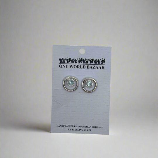 Boucles d'Oreilles Filigrane Pierre de Lune