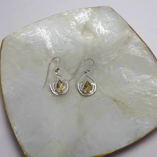 Boucles d'Oreilles Filigrane Pierre de Lune