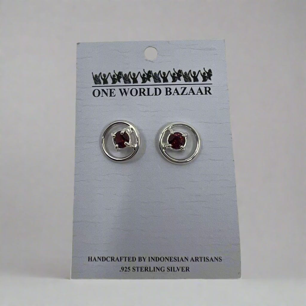 Boucles d'Oreilles Filigrane Pierre de Lune