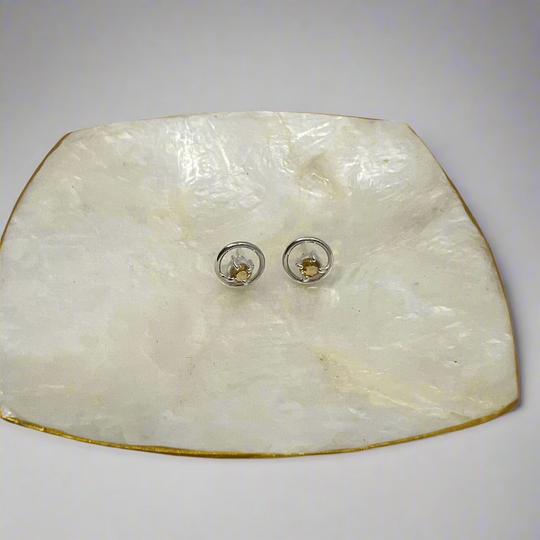 Boucles d'Oreilles Filigrane Pierre de Lune