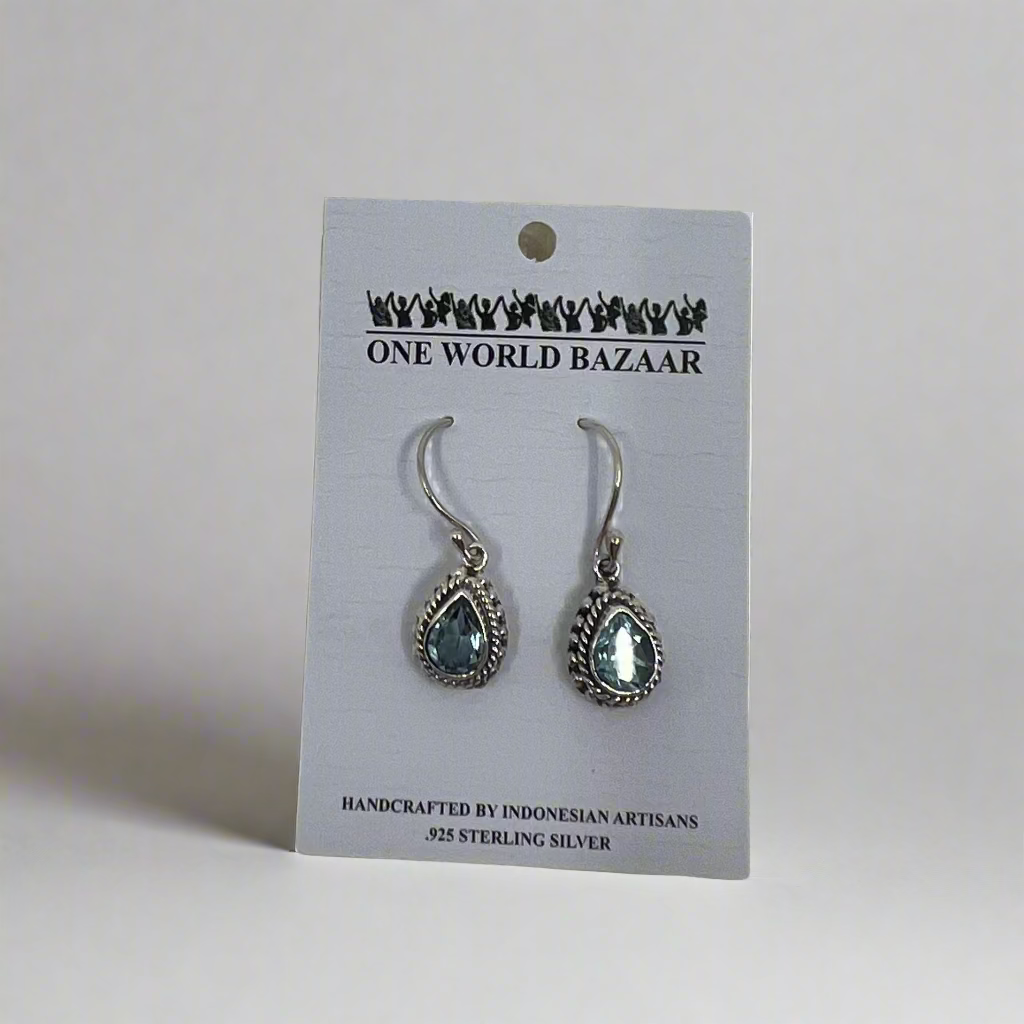 Boucles d'Oreilles Filigrane Pierre de Lune