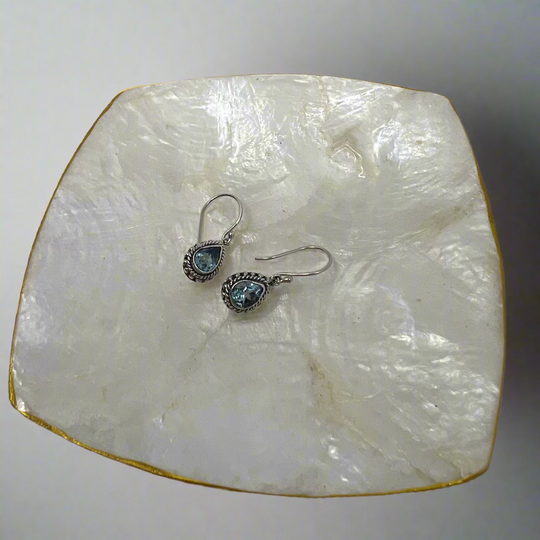 Boucles d'Oreilles Filigrane Pierre de Lune