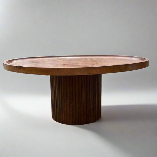 Wooden round table