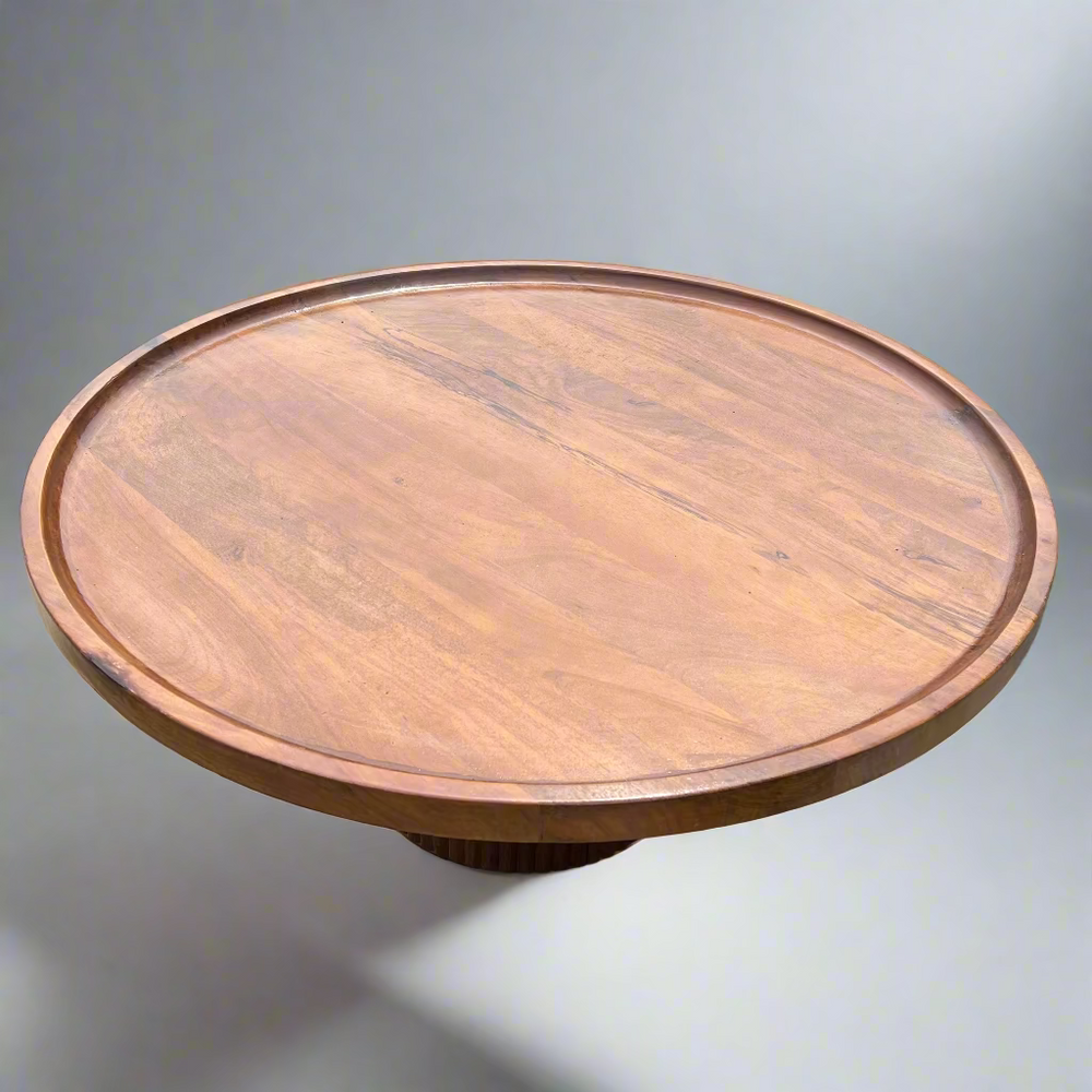 Wooden round table