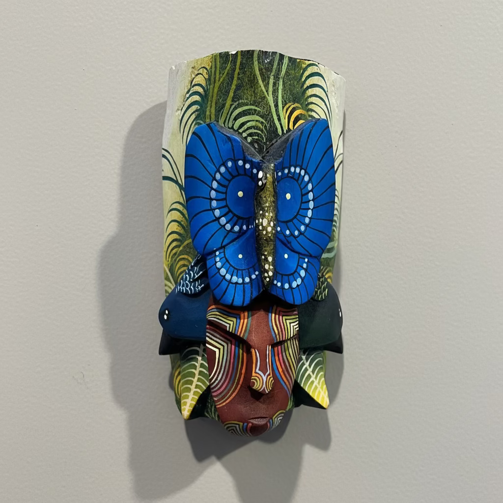 Costa Rican Balsa Wood Mask - X-Small