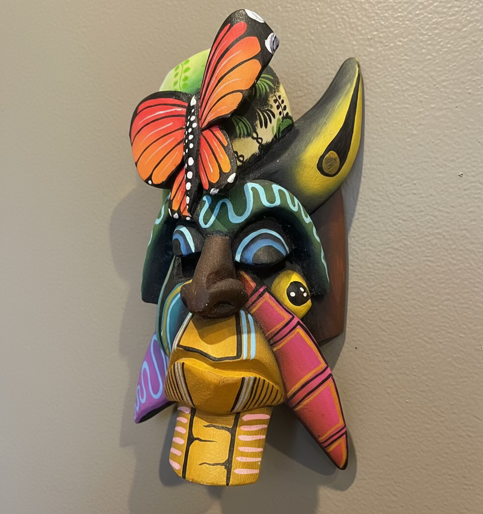 Costa Rican Balsa Wood Mask - X-Small