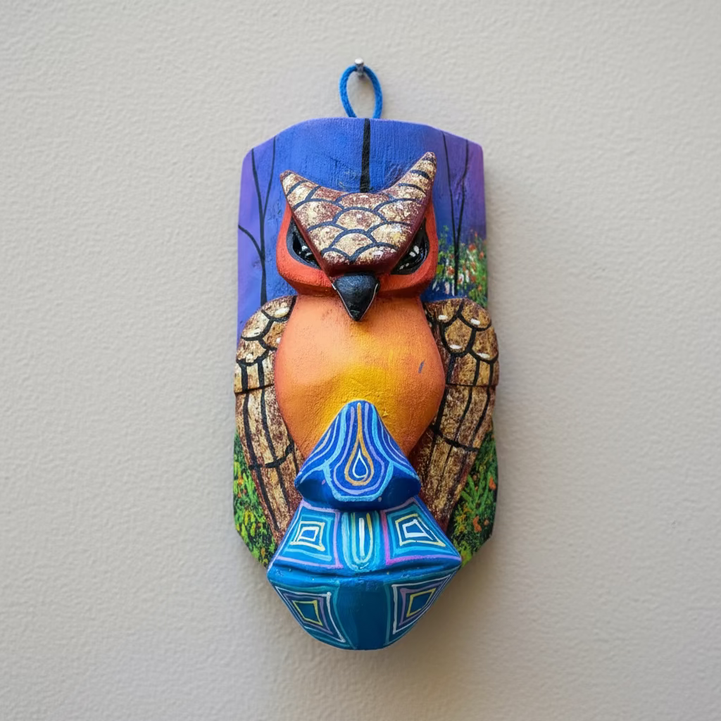 Costa Rican Balsa Wood Mask - X-Small