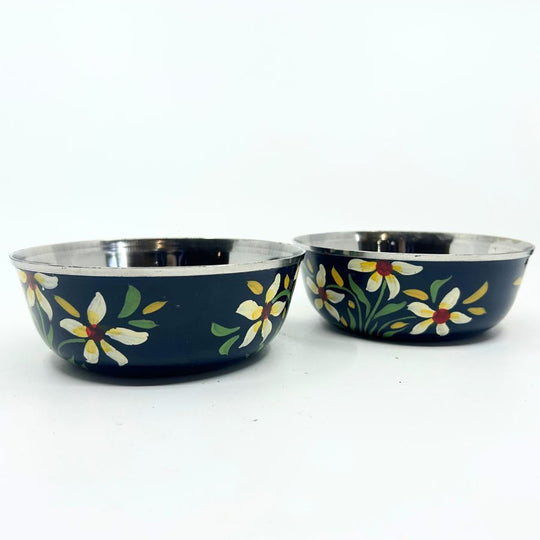 Hand Painted Stainless Steel Bowl (Medium)