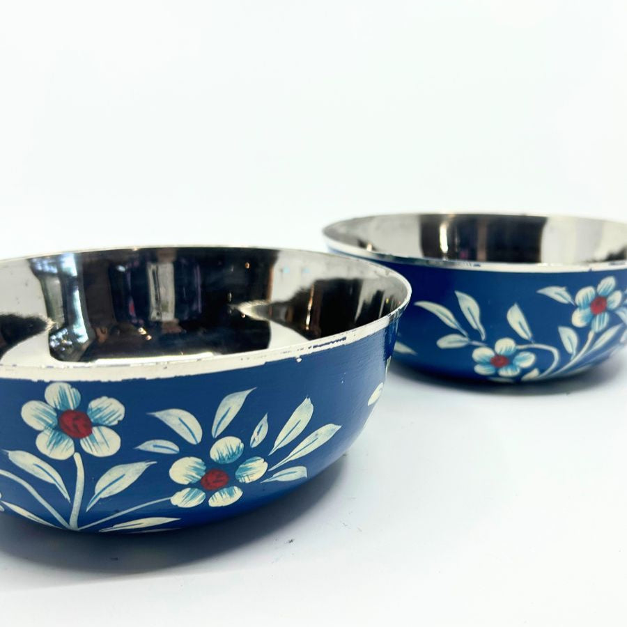 Hand Painted Stainless Steel Bowl (Large)