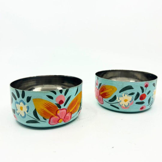 Hand Painted Stainless Steel Katori Bowl