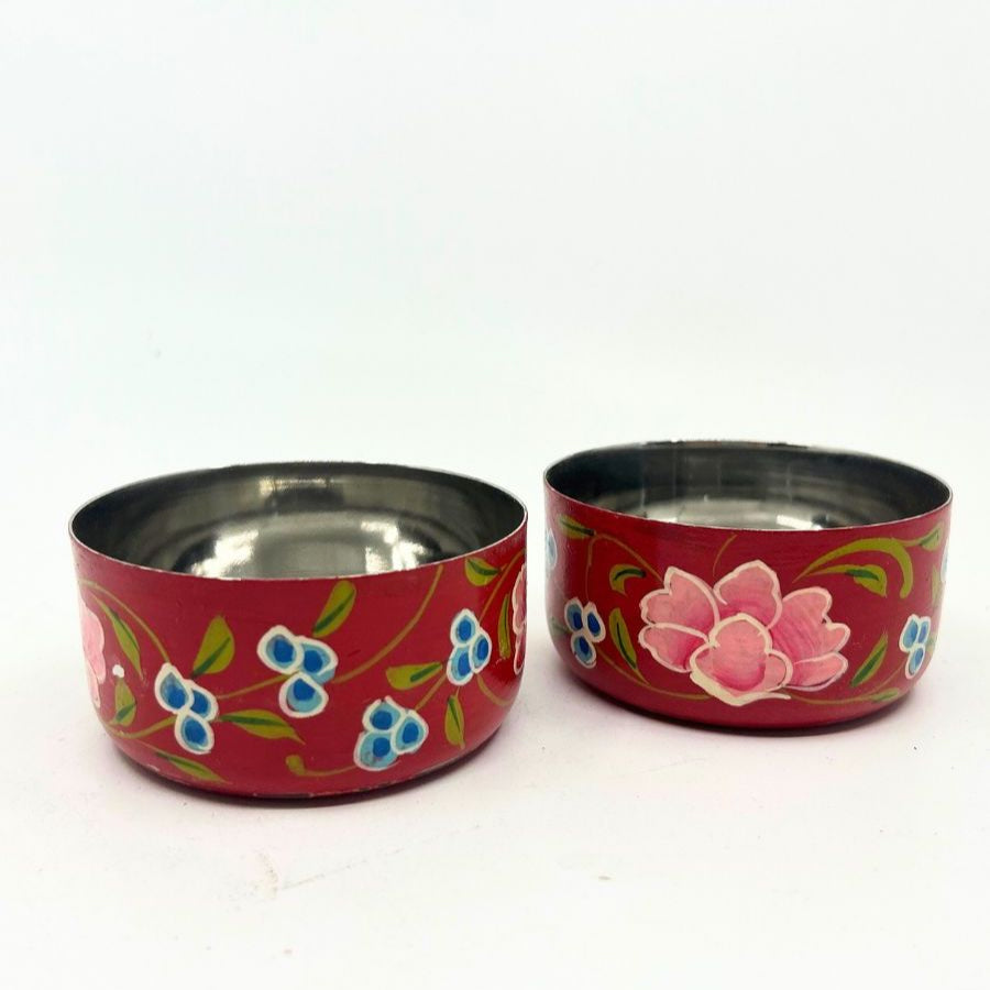 Hand Painted Stainless Steel Katori Bowl