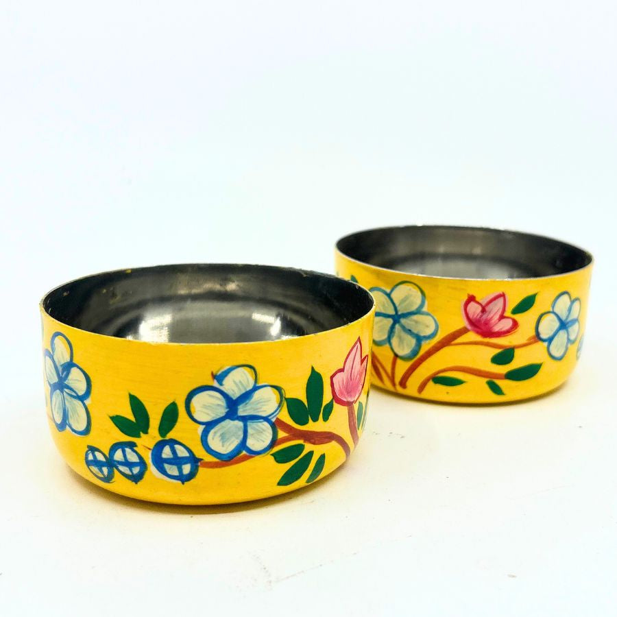 Hand Painted Stainless Steel Katori Bowl