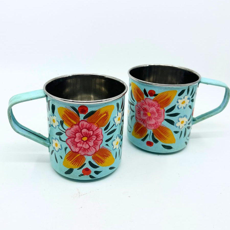 Hand Painted Stainless Steel Mug