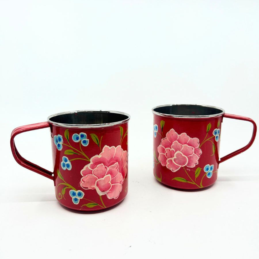 Hand Painted Stainless Steel Mug