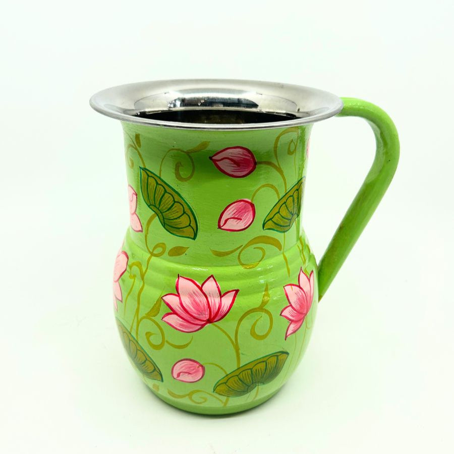 Hand Painted Stainless Steel Pitcher