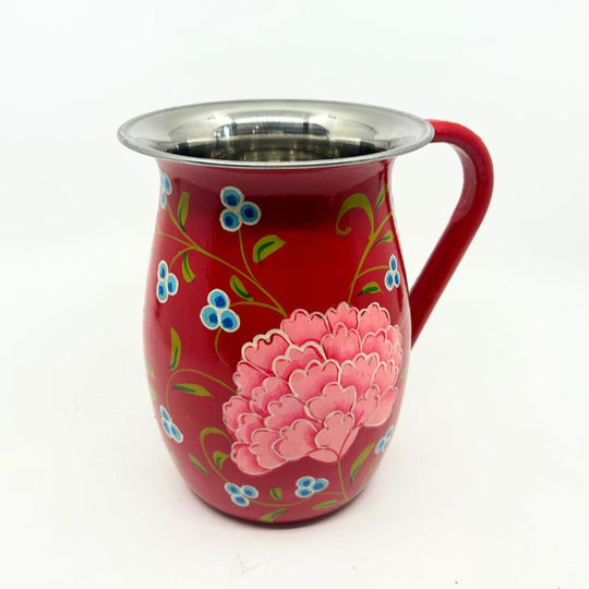 Hand Painted Stainless Steel Pitcher