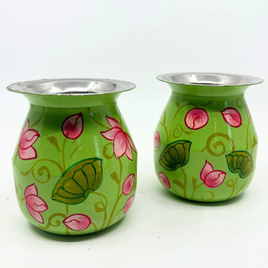 Hand Painted Stainless Steel Mini Water Pot