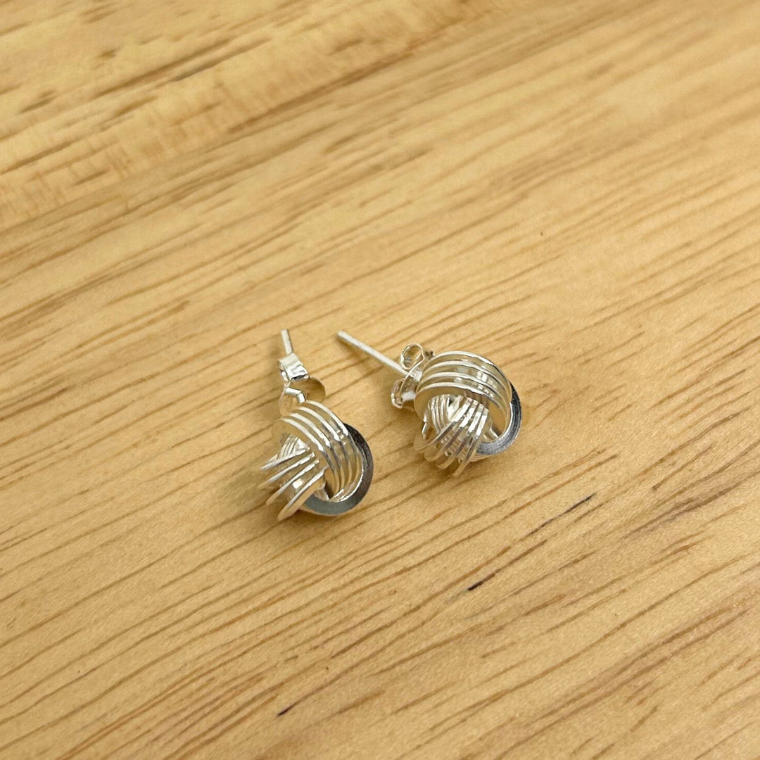 Silver Knot Stud