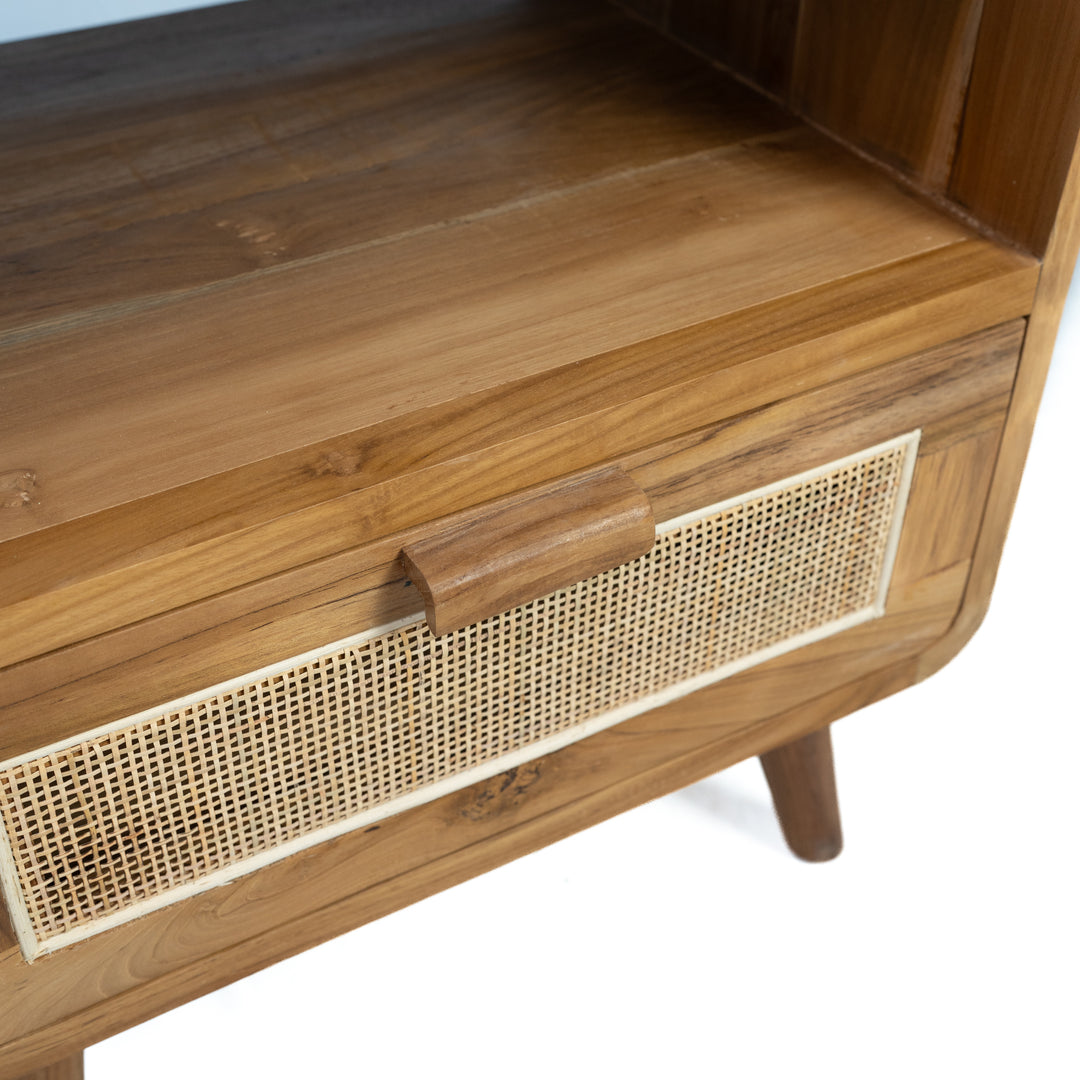 Table d'appoint en teck récupéré