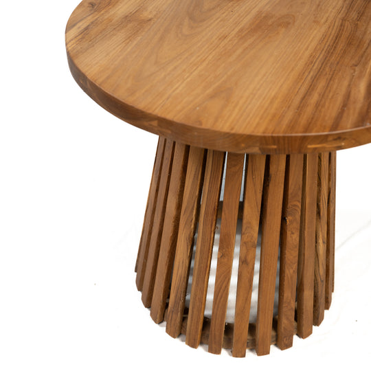 Table d'appoint en teck récupéré