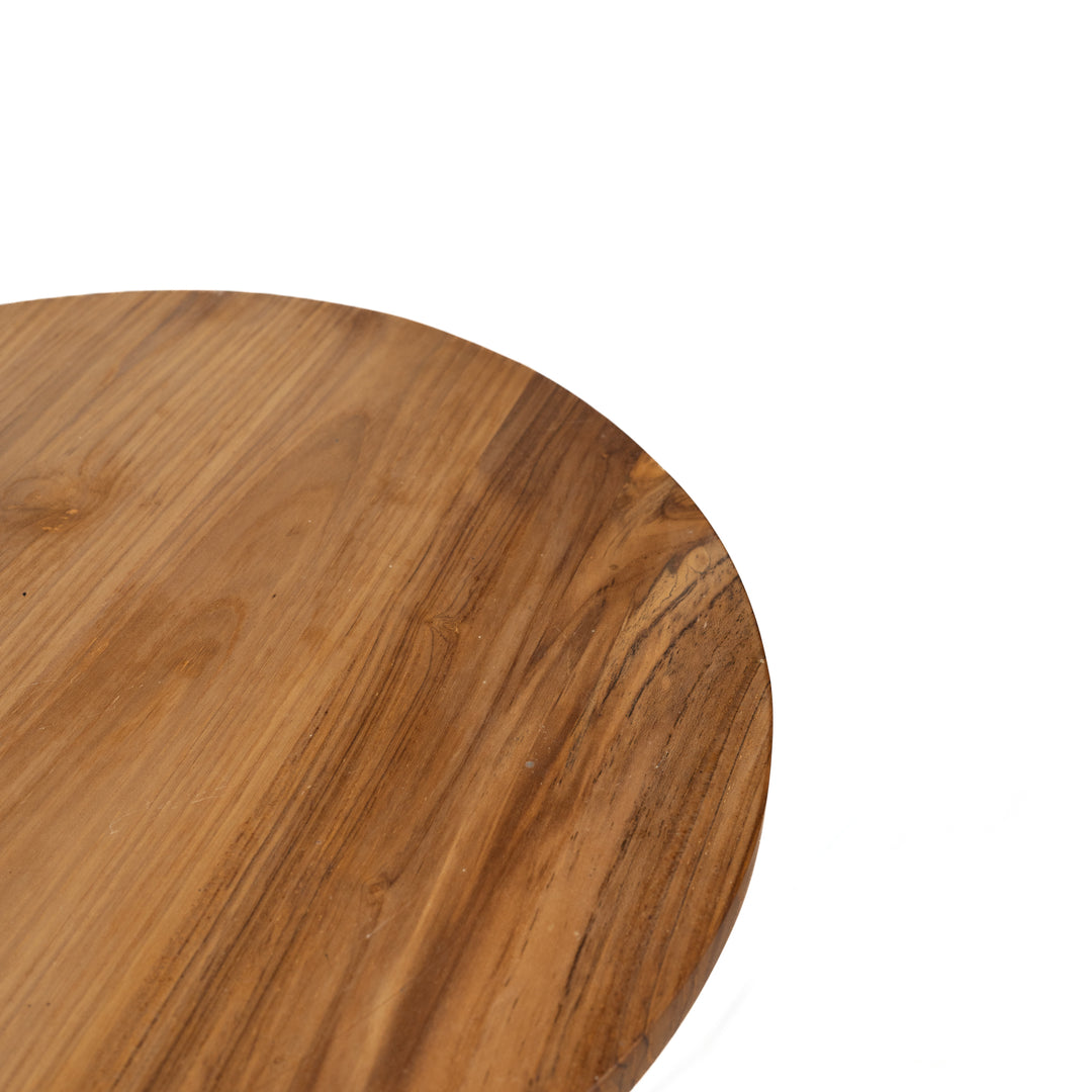 Table d'appoint en teck récupéré