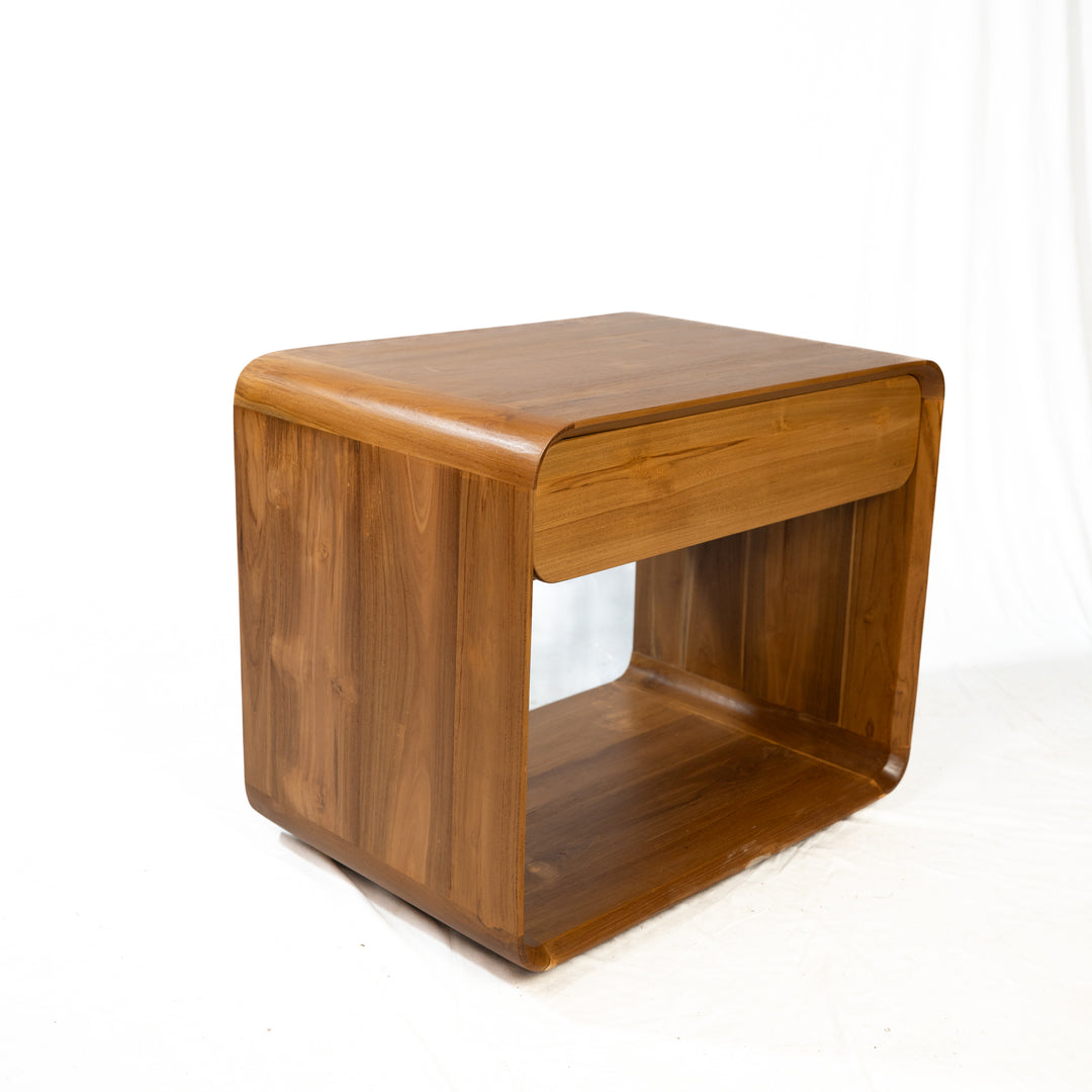 Table de chevet style 'Radio' en teck