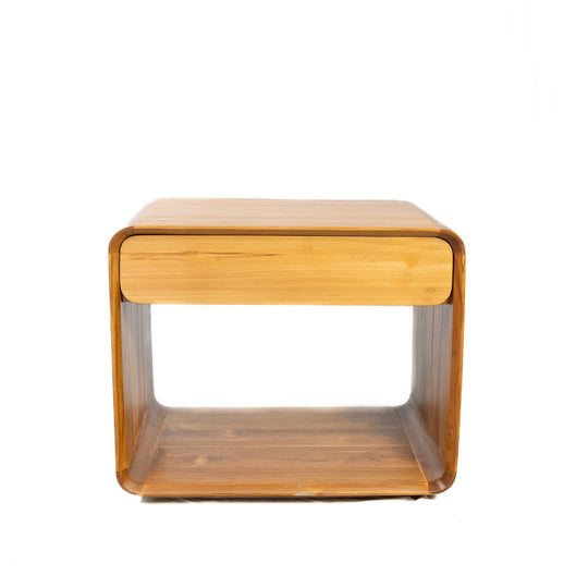 Table de chevet style 'Radio' en teck