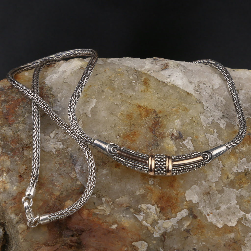 Collier Argent & Cuivre Sétaire - Point