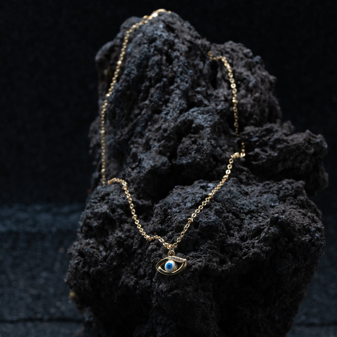 Collier Arbre de Vie Plaqué Or - Turquoise