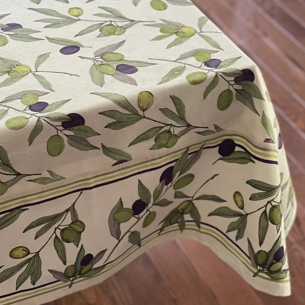 Printed Tablecloth - Olives