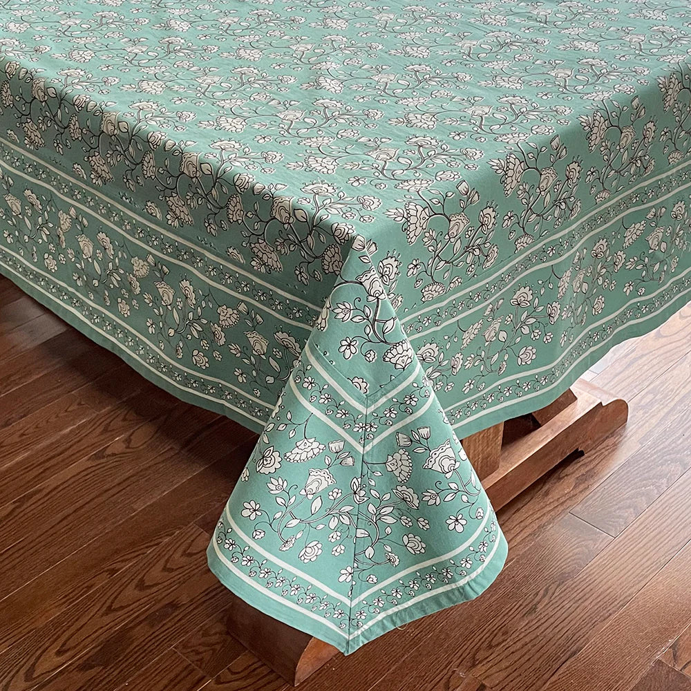 Printed Tablecloth - Zuri Teal