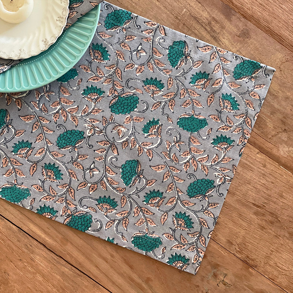 Henna Printed Placemats - Set of 4