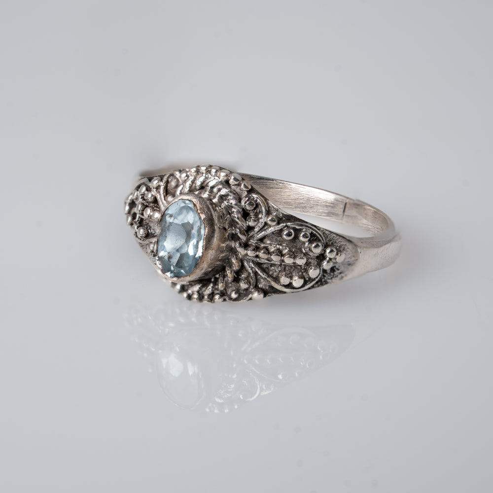 Bagues empilables multi-bandes grenat