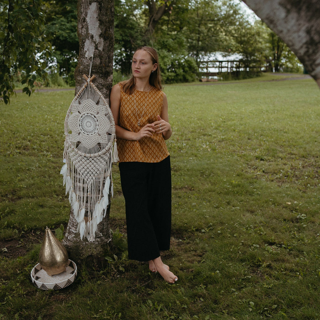 India Cotton Sleeveless Top