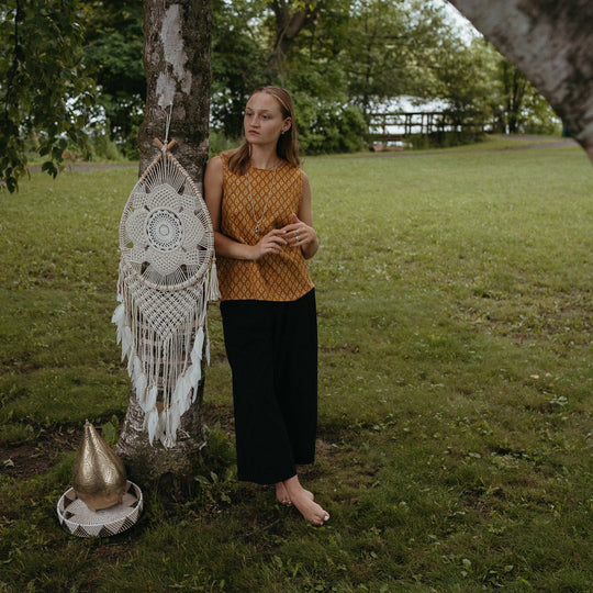 India Cotton Sleeveless Top